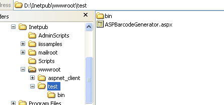 Copy the files into the test directory.