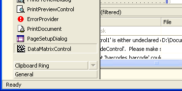 Put DataMatrox .NET Control to form
