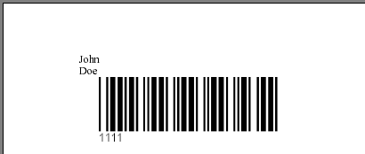 Barcode merge result