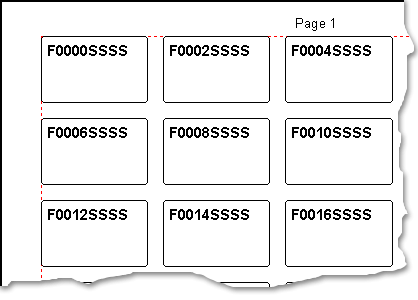 Printing barcode series