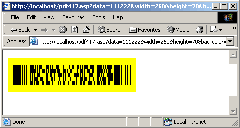 ISS(Internet Information Server) and PDF417 Barcode ActiveX